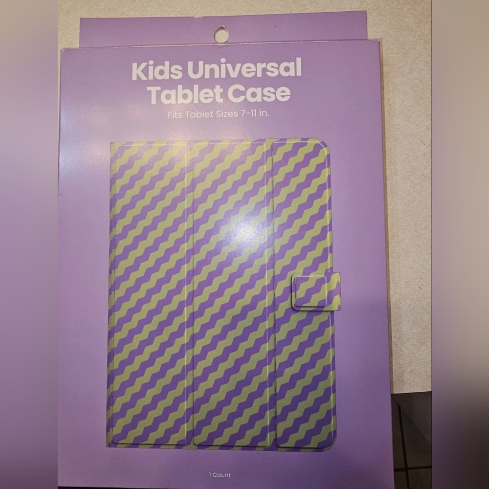 Kids Universal Tablet Case - Purple and Green